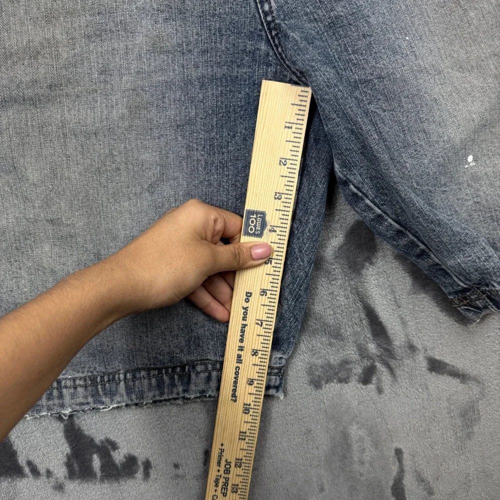Wrangler Carpenter Shorts Mens 38 Blue Denim Five Star Premium Utility Rugged